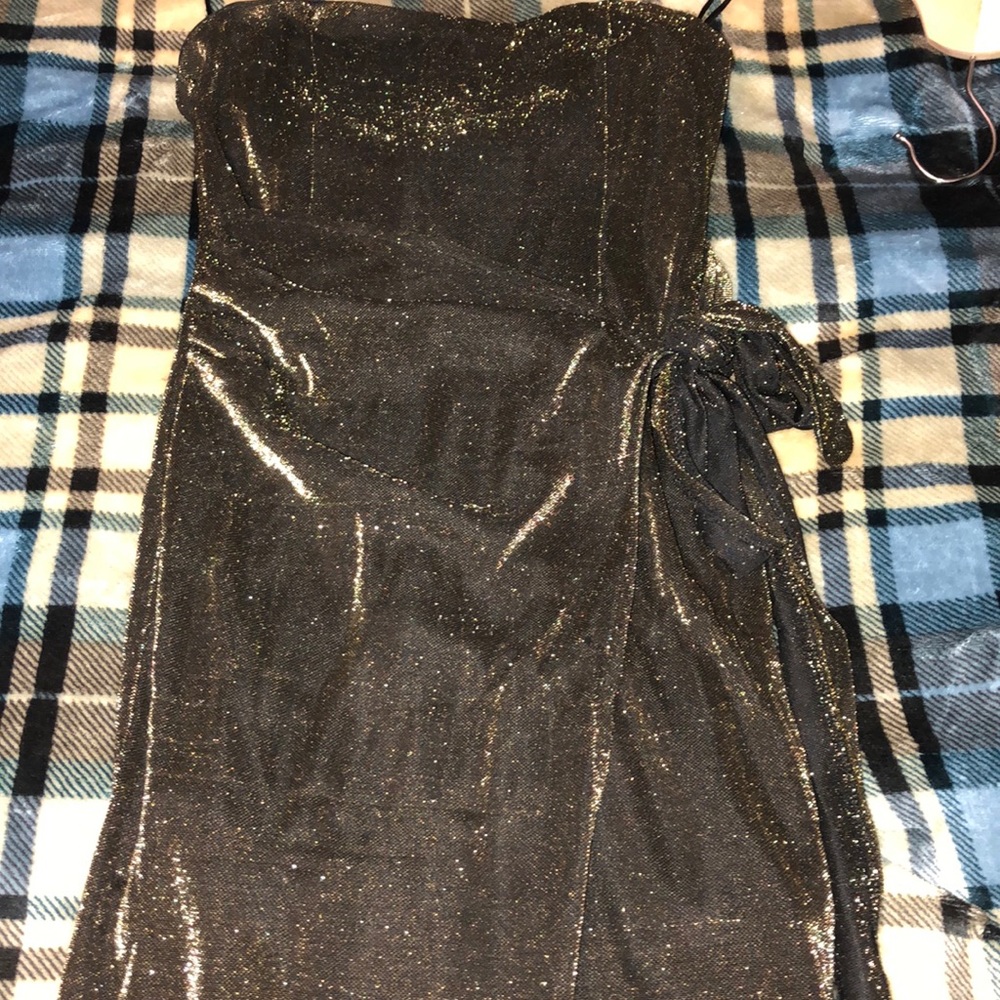 Golden/black iridescent dress, worn twice